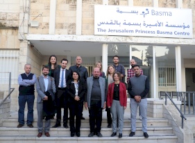 The Jerusalem Princess Basma Centre receives a delegation from the French Ministry of Foreign Affairs and the Agence Fran&ccedil;aise de D&eacute;veloppement (AFD) together with the Palestinian NGO Development Center (NDC)