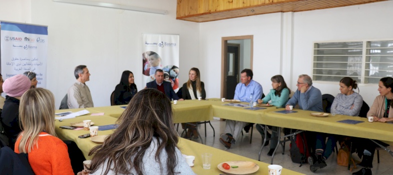 A high-profile visit to the Jerusalem Princess Basma Centre by a delegation from Catholic Relief Services